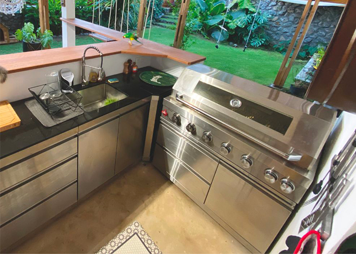 NGNG Cuisine extérieure premium avec barbecue inox et finition haut de gamme – Le Tang